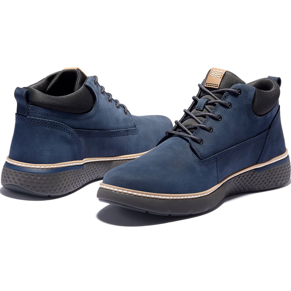 Timberland Chukka Μποτακια Ανδρικα Σκουρο Μπλε - Cross Mark Better Δερματινα - Greece 4721508-EV